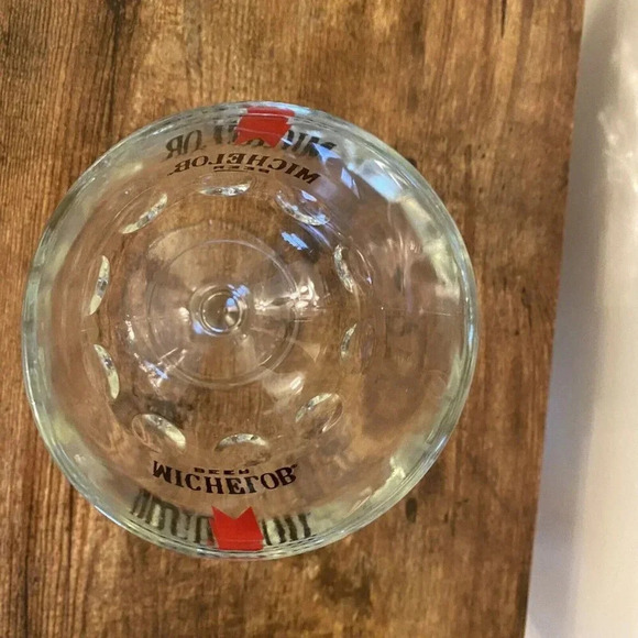 Vintage 1970’s Michelob Beer Glass Thumb Print Dimpled Goblet Stem Mug - Picture 5 of 6